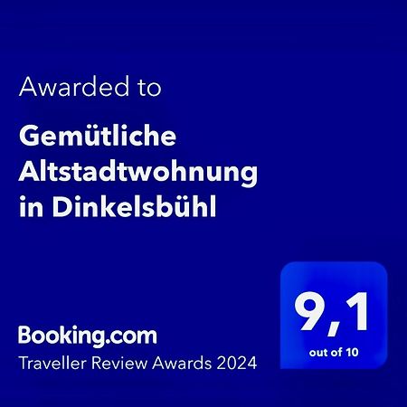 Gemuetliche Altstadtwohnung In Dinkelsbühl Eksteriør billede